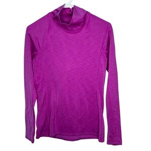 UNDER ARMOUR Coldgear Purple Pink Mockneck TOP Womens S/M?